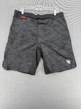 Hayabusa Hex Mid Thigh Shorts Mens XL 10" Camo Black BJJ MMA Training